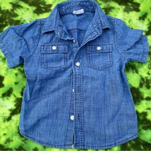 Kids Blue Denim Shirt